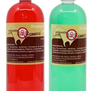 2 Shampoo Del Caballo Rojo Y Verde Yeguada Reserva Yeguada la Reserva Original Yeguada la Reserva shampoo yeguada Shampoo