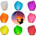 Globo De Cantoya Multicolor Con Cera Y Marcador