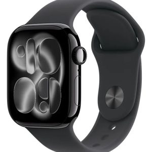 Apple Watch Series 11 GPS  Caja de aluminio negro azabache de 42 mm  Correa deportiva negra  S/M